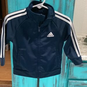 Adidas blue/white 12m zip-up